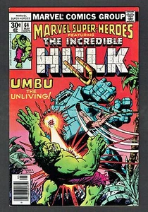 Marvel Super-Heroes Feat. Incredible Hulk #64 Marvel Comics 1977 VF/NM Reprint - Bild 1 von 2