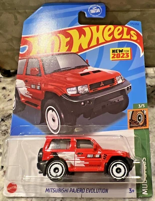 Mattel Hot Wheels *K Case* 175/250 Mitsubishi Pajero Evo ~ 2023 tacos de barro 3/5 Foto 1 de 3