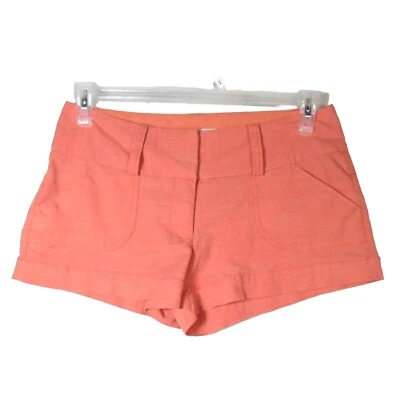 Pantalones Cortos Charlotte Russe Talla 6 Melocotón Salmón Naranja Primavera Verano Foto 1 de 4