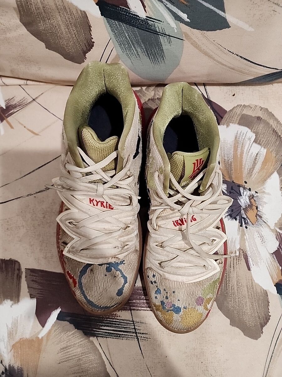 Nike Bandulu x Kyrie 5 EP Embroidered Splatters for Sale Nike Bandulu x Kyrie 5 EP Embroidered Splatters for Sale