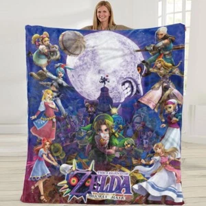 Zelda Fleece Blanket Cartoon Soft Sofa Bed Throw Birthday Gift Kids 50*60in - Picture 1 of 10