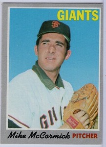 1970 TOPPS #337 MIKE McCORMICK IN EX CONDITION GIANTS
