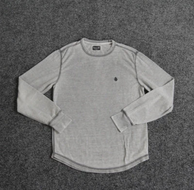 Volcom Shirt mens M Gray Skater Thermal Long Sleeve Distressed Faded Lightweight - Image 1 of 4