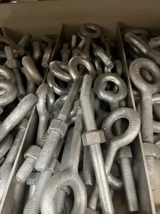 5/8 x 6" Gewinde Hebeöse Schraube Augbolzen geschmiedet verzinkt - Bild 1 von 1