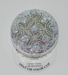 BATH & BODY WORKS BEJEWELED SCROLL GEM SCENTPORTABLE HOLDER CAR VENT VISOR CLIP - Picture 1 of 4