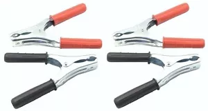 4 PINZE PER CAVI BATTERIA CAMION E TRATTORI 220 mm 500A 2 COPPIE ROSSE E NERE - Foto 1 di 2