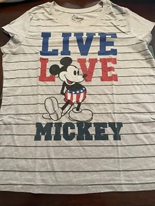 Mickey Mouse Live Love ärmelloses Shirt Disney Authentic XL - Bild 1 von 3