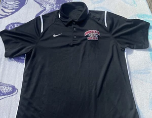 LAFAYETTE COLLEGE Leopards Baseball Polo Shirt by NIKE Sz Men’s Large RARE! MINT - Picture 1 of 9