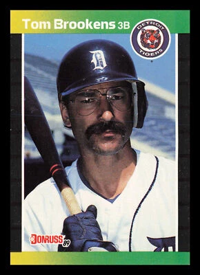 Tom Brookens #508 1989 Donruss Detroit Tigers Baseball - Image 1 of 2