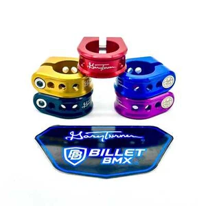GARY TURNER GT X BILLET BMX HOLEY SEAT POST CLAMP 31.8mm (30mm w/ Shim) - Picture 1 of 10