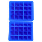 2 Pcs Silicone Ice Tray Freezing Nail Forms Metal