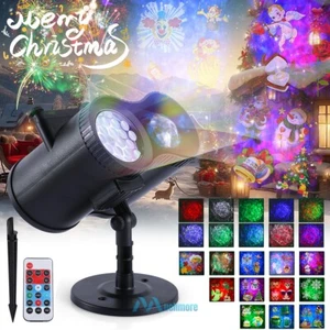 3D Wave + 48 Pattern Christmas Slide Laser Projector Light Xmas Show Party Decor - Picture 1 of 96