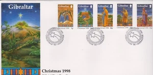 GB GIBRALTAR 1998 Christmas Nativity Scenes SG 848-852 FDC XMAS NOEL WEIHNACHTEN - Picture 1 of 1