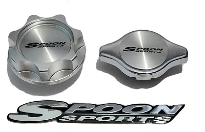 RACING BILLET OIL FILLER CAP & 1.3KG RADIATOR CAP KIT FOR HONDA SP B CNC (Fi - Image 1 of 4