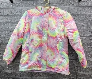 New Childrens Place 3 In 1 Hooded French Rose Print Jacket Multicolor Sz 2XLarge - Picture 1 of 10