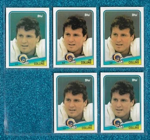 NM-MINT OR BETTER (5) CARD LOT 1988 TOPPS #296 JIM COLLINS RAMS SYRACUSE - Picture 1 of 1