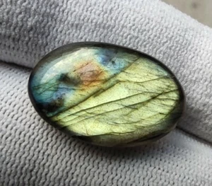 Natürlicher Labradorit ct 16.22 Flat Cabochon - Bild 1 von 2