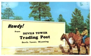 DEVIL'S TOWER TRADING POST,WYOMING.VTG RARE POSTCARD*B10 - Picture 1 of 2