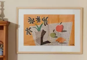 DAVID HOCKNEY - DUE MELE UN LIMONE E QUATTRO FIORI (1997) - RARA INCORNICIATA - Foto 1 di 12