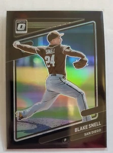 2021 Panini Donruss Optic Blake Snell Black Prizm /25 - Picture 1 of 3