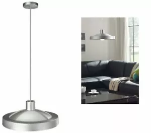 1.5 Metre Hanging Ceiling Light Lighting White Glass Shade A Energy Saving Bulb - Picture 1 of 3