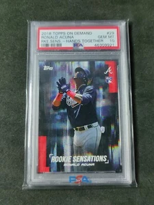 2018 Ronald Acuna Rookie Sensations Image Variation PSA 10 #29 Topps On Demand - Picture 1 of 2