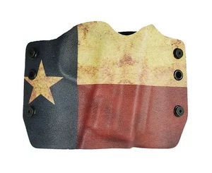 OUTLAW OWB Kydex Gun Holsters TEXAS RH for Smith Wesson S&W SHIELD 3.1" 9MM .40 - Picture 1 of 12