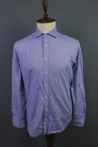 Hackett MayFair Light Purple Polka Dot Long Sleeve Button Down Shirt Size L - Picture 1 of 21