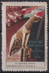 F-EX16643 ITALIA CENERENTOLA 1929 MNH AUTO AUTO AUTOMOBILE SALONE ROMA LUPO. - Foto 1 di 1