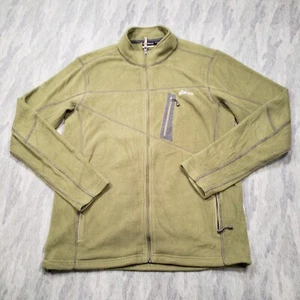 Sherpa Adveture Gear Fleece Jacket Mens Medium Green Zip Up Pockets Outdoors - Picture 1 of 13