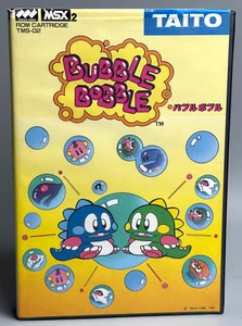 Jeu BUBBLE BOBBLE TMS-02 sur sony MSX MSX2 (100% authentic) - Imagen 1 de 9