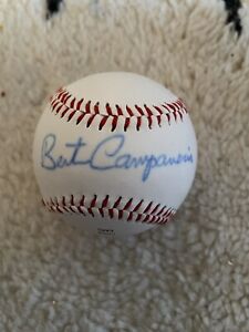 BERT CAMPANERIS Signed Autographed Official League Baseball Oakland Athletics