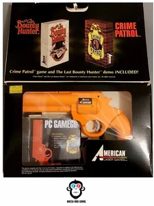 ORIGINALE America Game Laser PC GAMEGUN RARISSIMA VINTAGE GIOCHI No Ps1 - Foto 1 di 14
