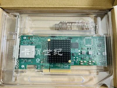 LSI SAS 9300-8e 12Gb/s SATA3.0 PCI-e 3.0 Dual Core ROC HBA Card. - Image 1 of 4