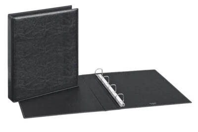 VELOFLEX A4 Ringbuch Ordner Exquisit in SCHWARZ, 4 Ring-Mechanik 5143780