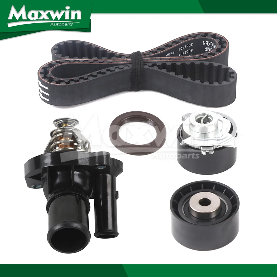 Timing Belt Kit Thermostat Housing Assembly Fit 2004 Ford Focus 2.0L - Image 1 of 4