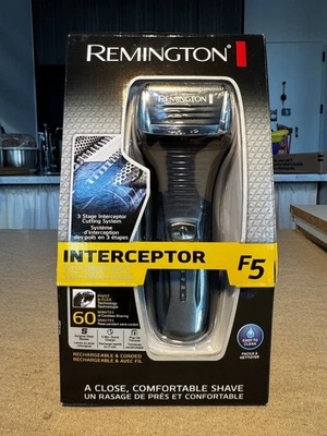 Afeitadora de láminas Remington F5 con tecnología de afeitado Intercept, negra, F5-5800 Foto 1 de 4