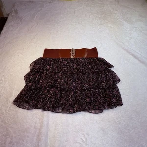 Passport Rock Damen XL Blumenmuster Rüschen Stufen Y2K Romantisch Boho Fehler - Bild 1 von 7