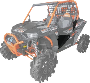 MOOSE OFFROAD Lower Door Insert - Black - Fits Polaris 2444.7476.1 - Picture 1 of 1