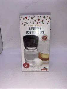 NWT Sphere Round Ice Molds set of 2 Stackable Highball Lowball Glasses - Picture 1 of 6