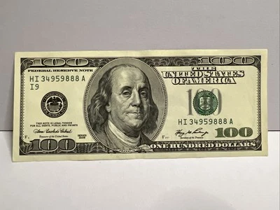 Series 2006 US Hundred Dollar Bill Note $100 Minneapolis HI 34959888 A - Image 1 of 3