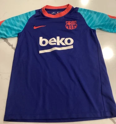 耐克 F.C Barcelona Vaporknit 足球衬衫 20/21 儿童 M 码 — 第 1/3 张图片