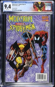 WOLVERINE VS SPIDER-MAN #1 (1995 Marvel) CGC 9.4 Newsstand Edition - Picture 1 of 7