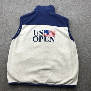 Gilet vintage US Open homme grand zip complet brodé drapeau tournoi golf - Photo 1 sur 14