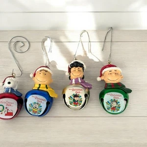Peanuts Snoppy Ornaments Bells Lot 4 - Picture 1 of 3