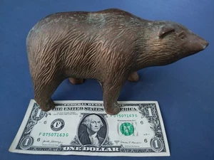 Vintage Brass Bear Figurine - Picture 1 of 9