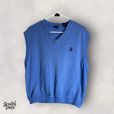 Suéter Chaleco Jack Nicklaus Para Hombre Grande Azul 100% Algodón Golf Pullover M05 Foto 1 de 4