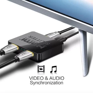 4K HDMI Splitter Full HD 1080p Video HDMI Switch Switcher 1X2 Split 1 in 2 Out`` - Picture 1 of 4