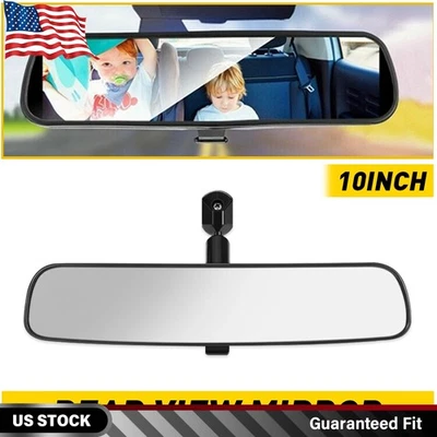 10" Black Backed Day/Night Rear View Mirror For 1970-1981 Firebird and Camaro - Image 1 of 4