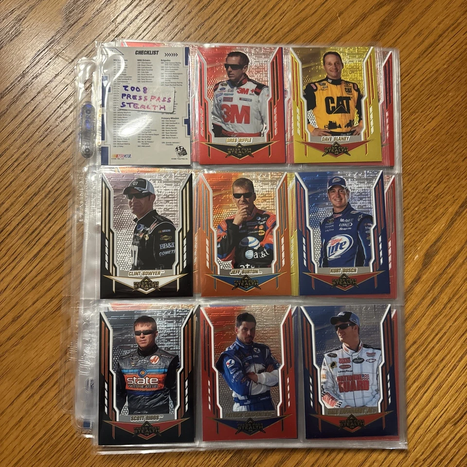 2008 Press Pass Stealth Racing Complete 90 Card Set Keselowski RC, Dale Jr. - Image 1 of 4